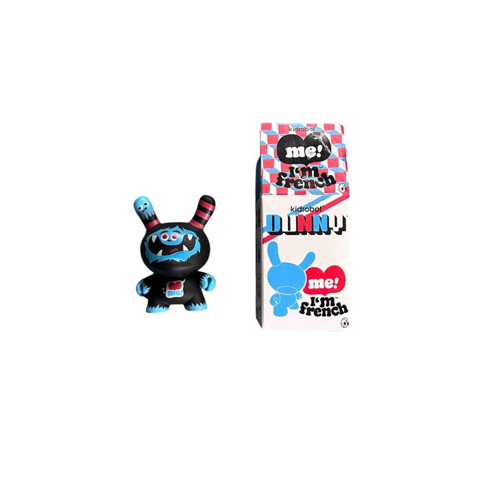 Kidrobot Dunny Love Me I’m French Series Superdeux Designer Vinyl Art Toy + Box